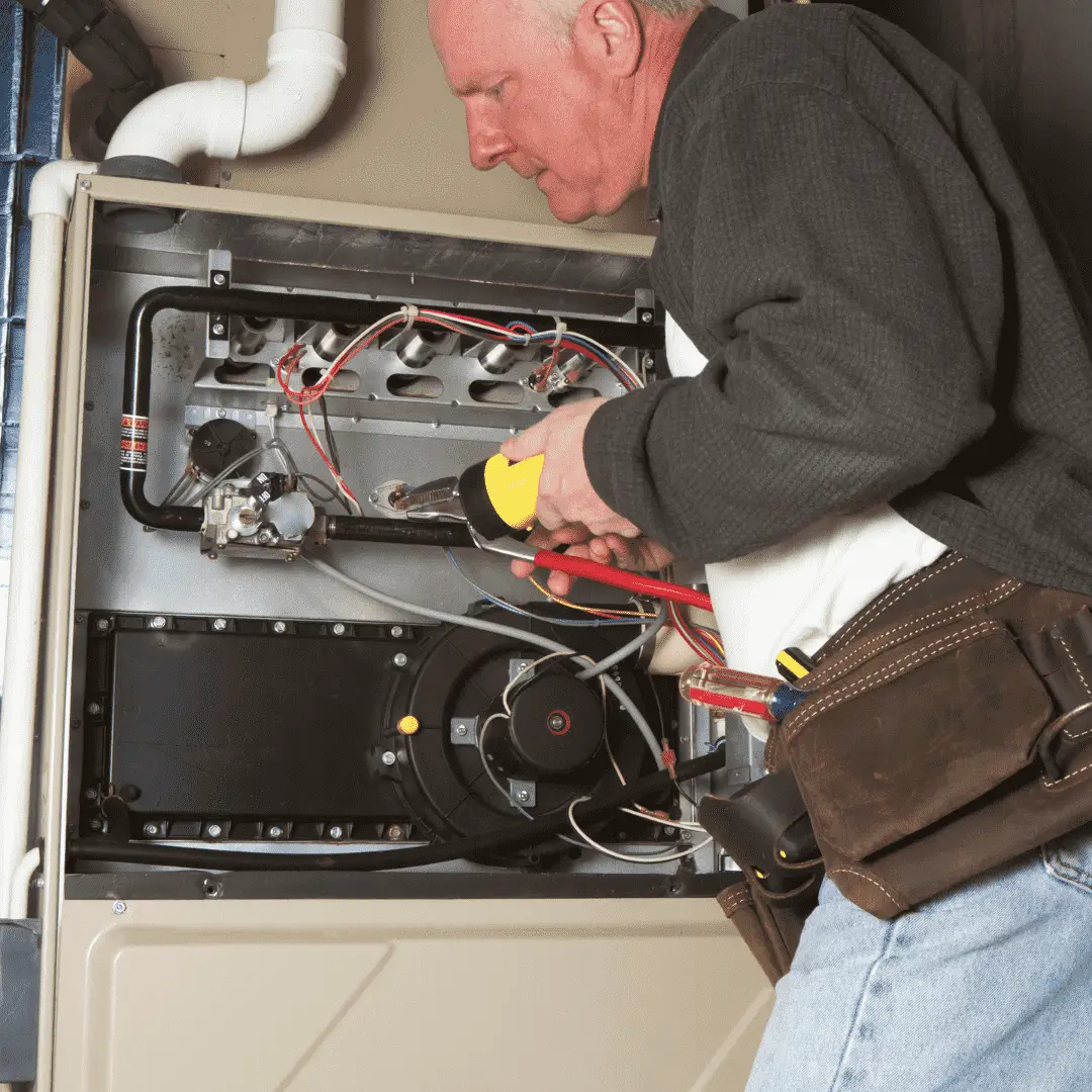 Hawana HVAC technician repairing furnace in London Ontario — emergency service any hour