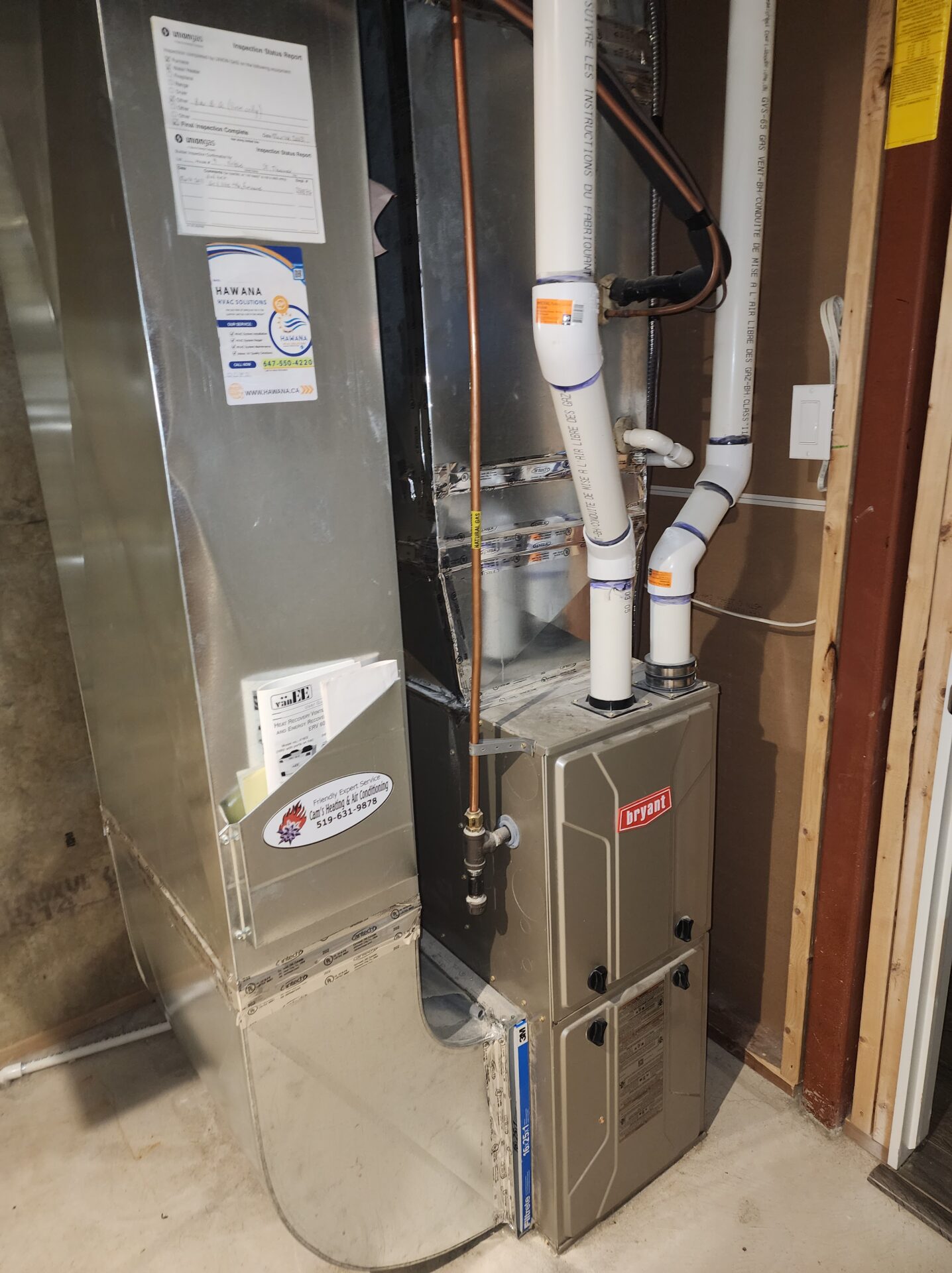 Furnace vent pipe check White Oaks