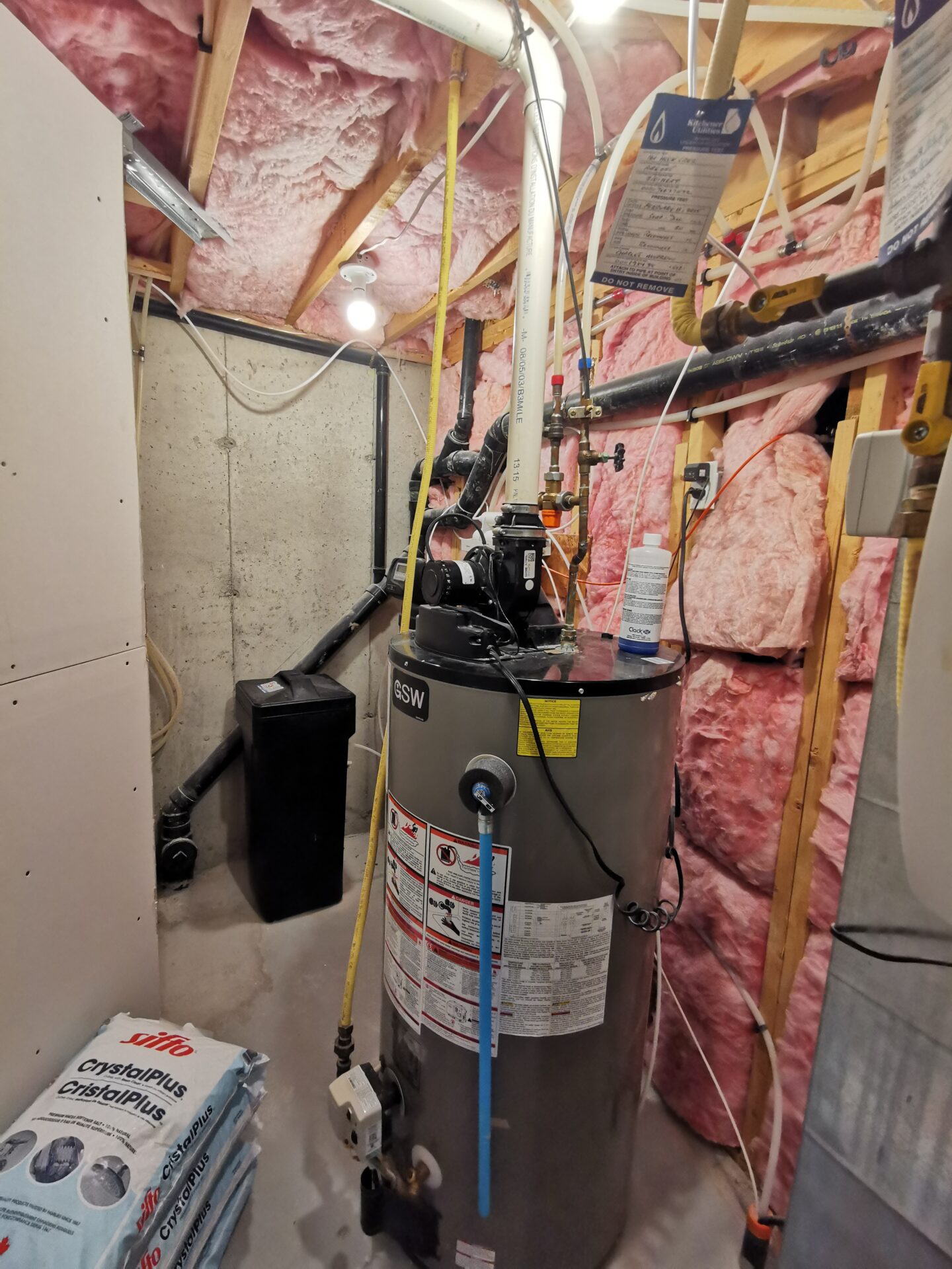 Old water heater removed — London Ontario