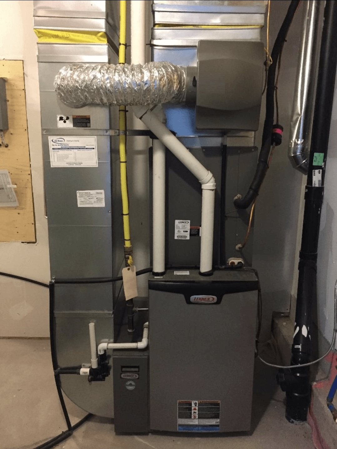 Complete Lennox furnace and indoor air handler installation — Hawana HVAC London Ontario